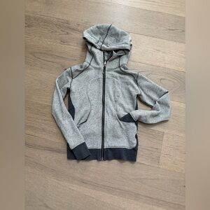 Lululemon terry cloth heather gray on the daily zip up sweatshirt | size 4